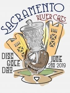 Sacramento River Cats Disc Golf Day Logo
