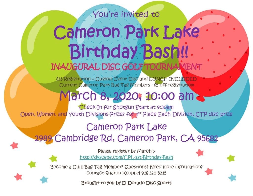 Cameron Park Birthday Bash